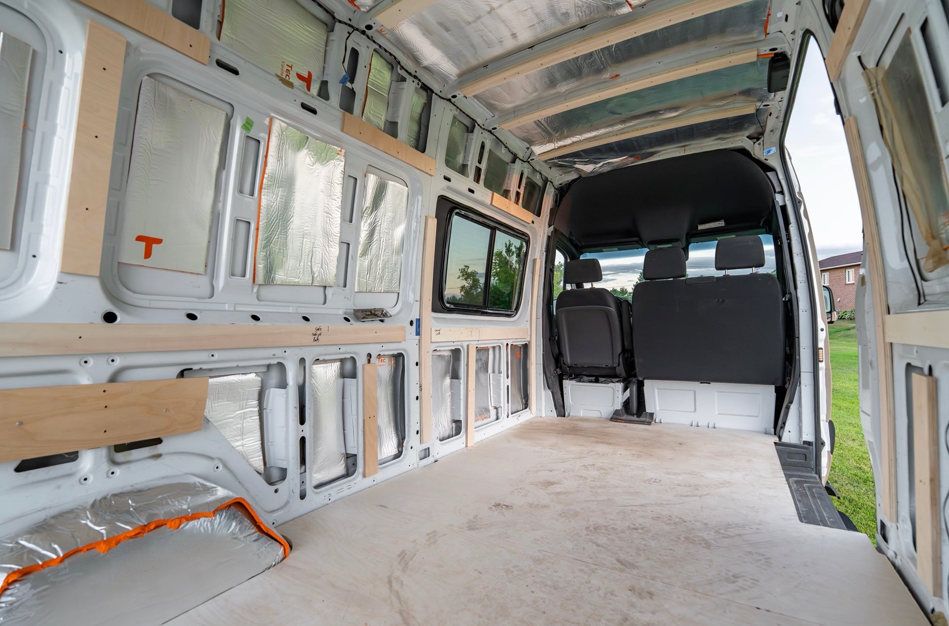 Precut sprinter floor