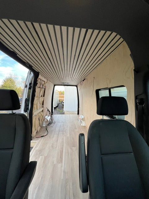 Precut sprinter floor